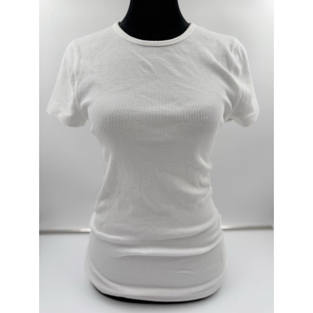 Gap Women's Ribbed Tee Shirt Medium Tall